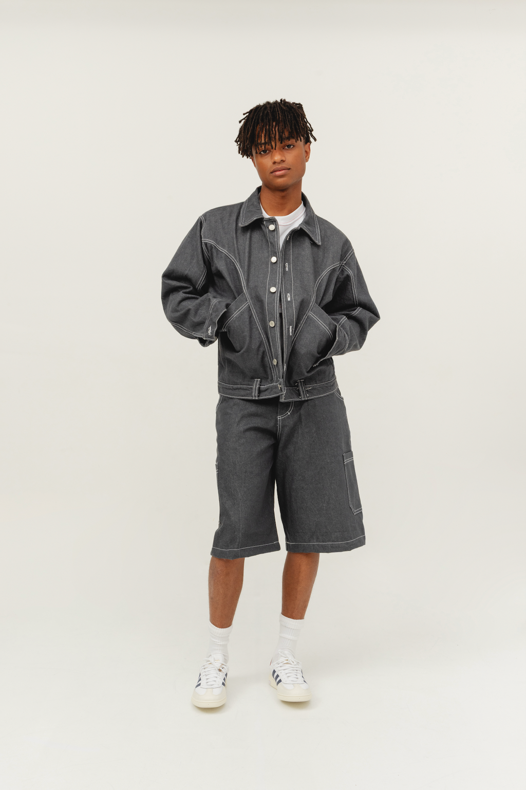 The Power Jorts Charcoal Grey