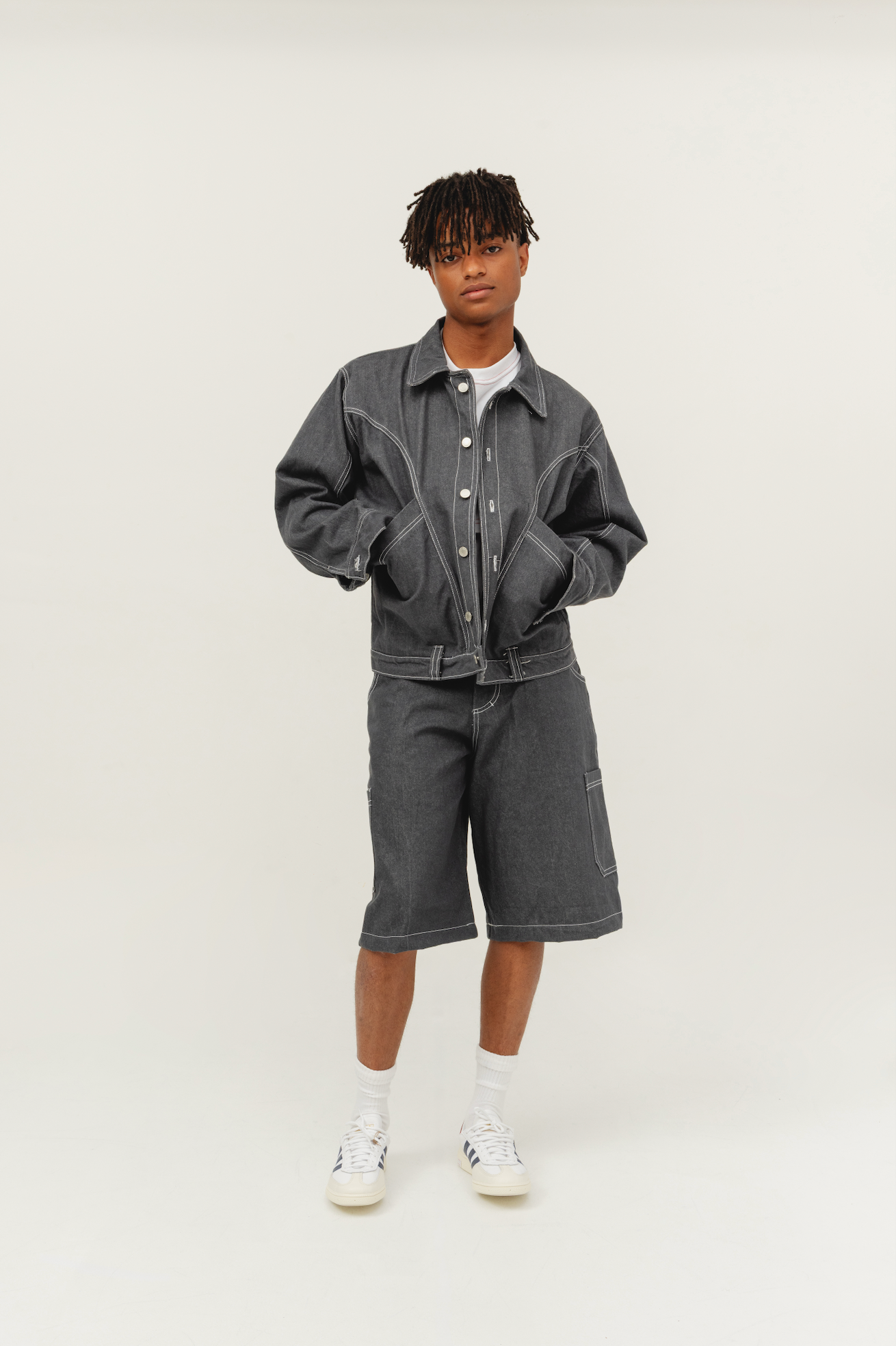 The Power Jorts Charcoal Grey