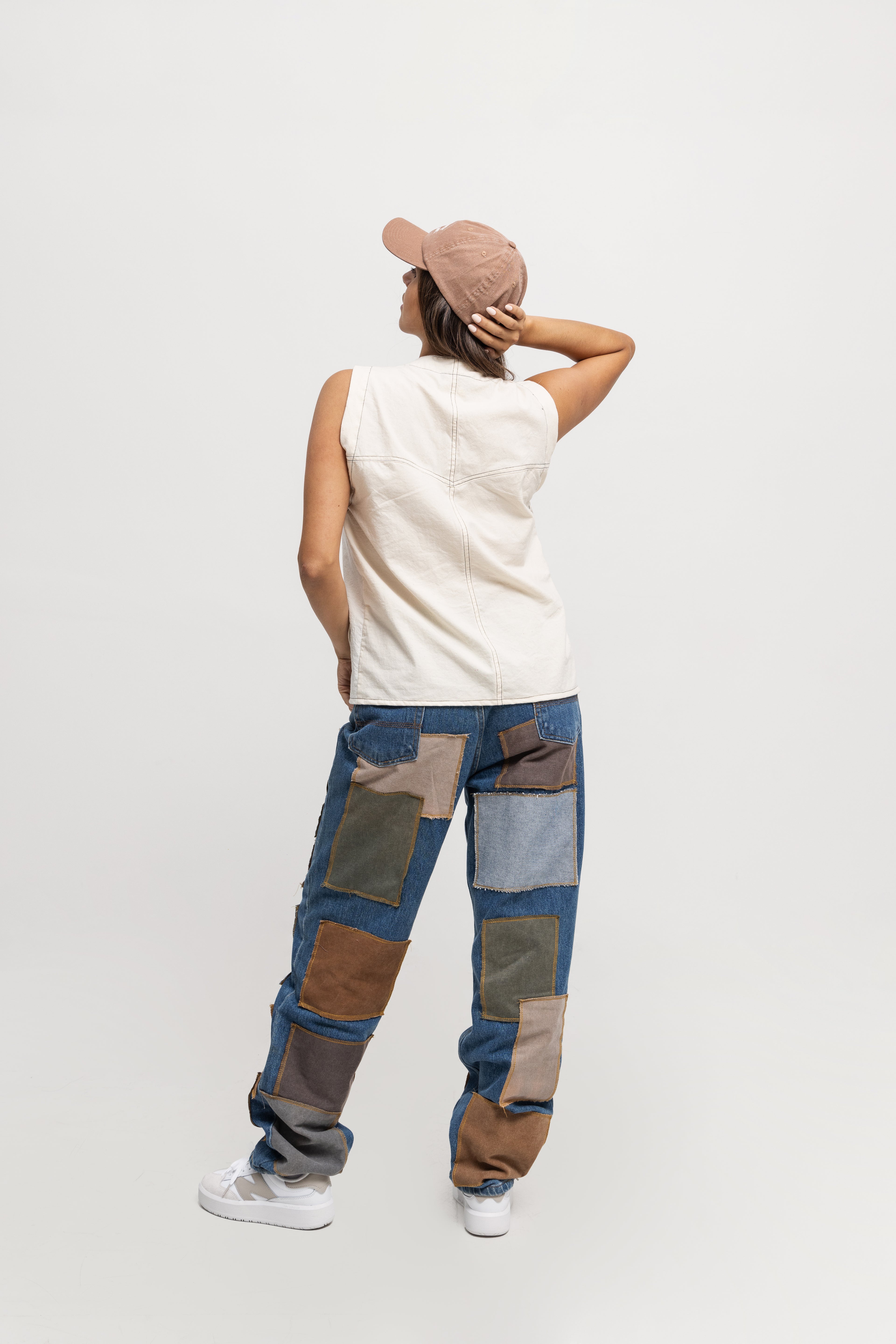 The Green Forest Patchwork Jeans- Made To Order