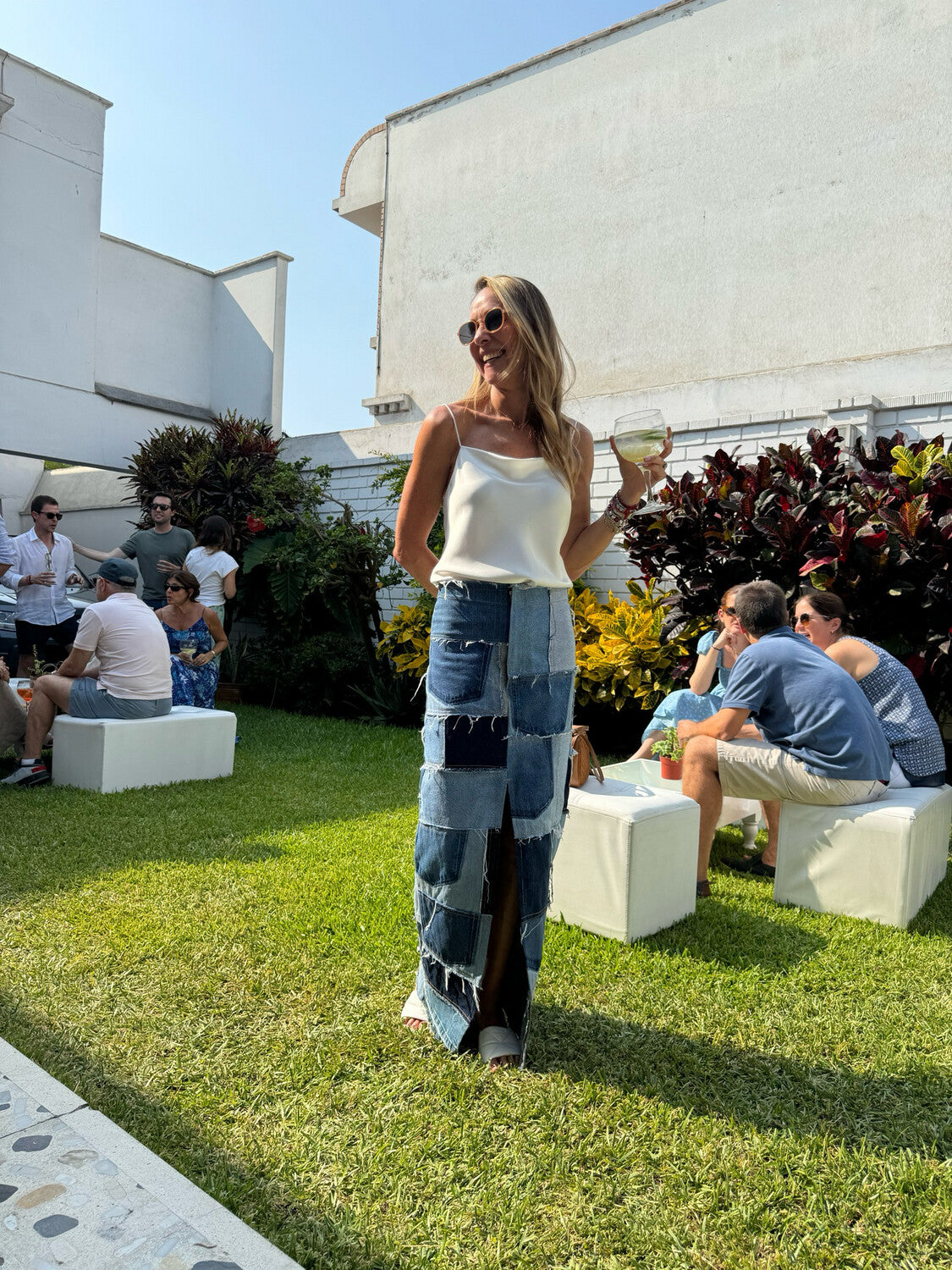 The Patchwork Long Skirt