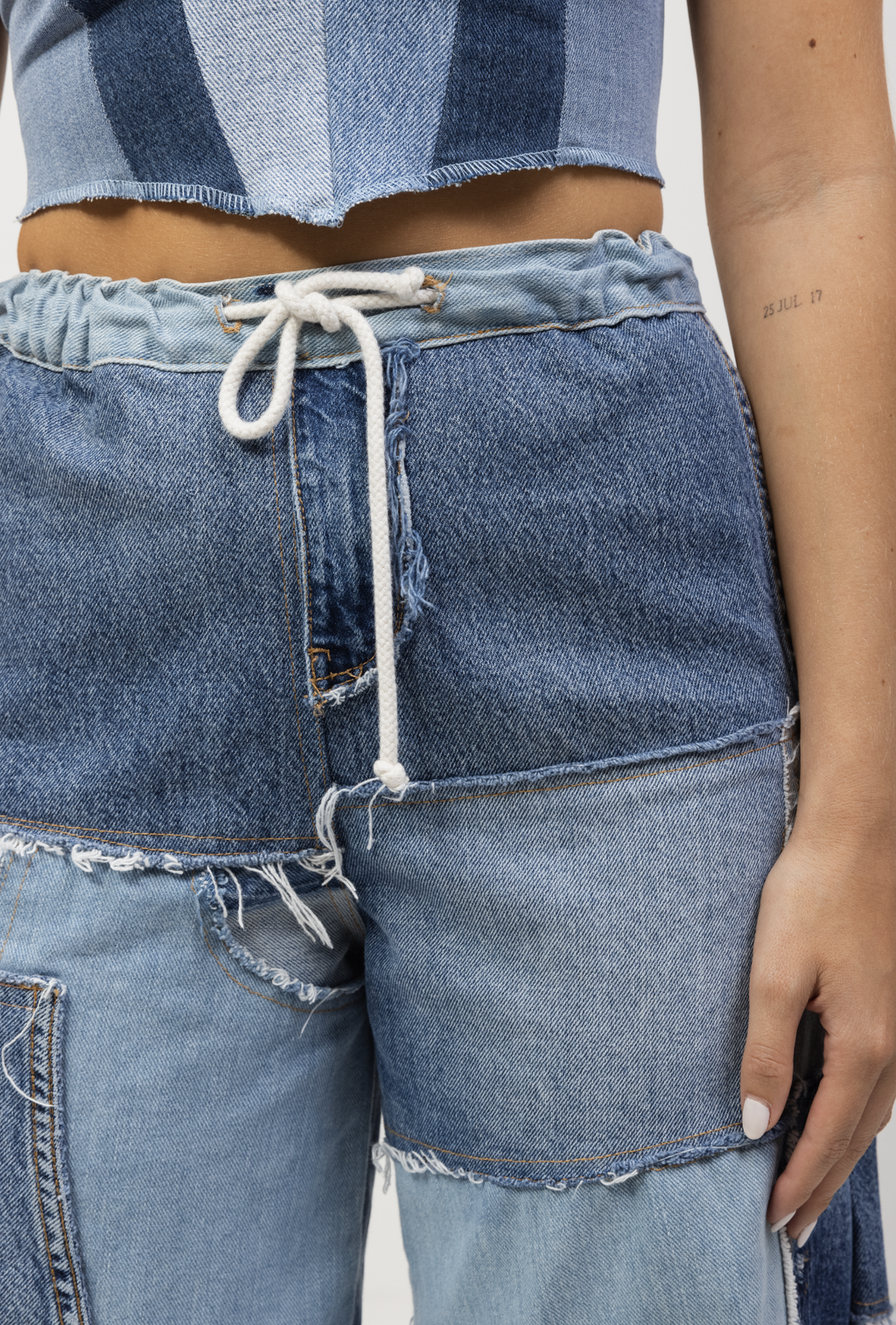 The Denim Patchwork Pants