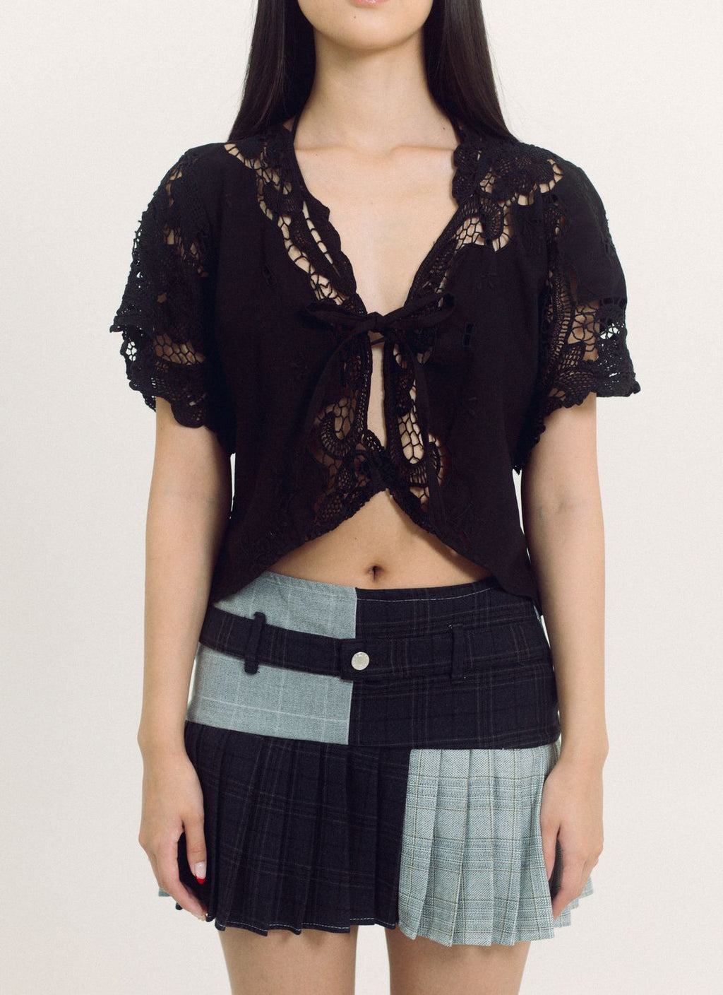 The Plaid Pleated Mini Skirt