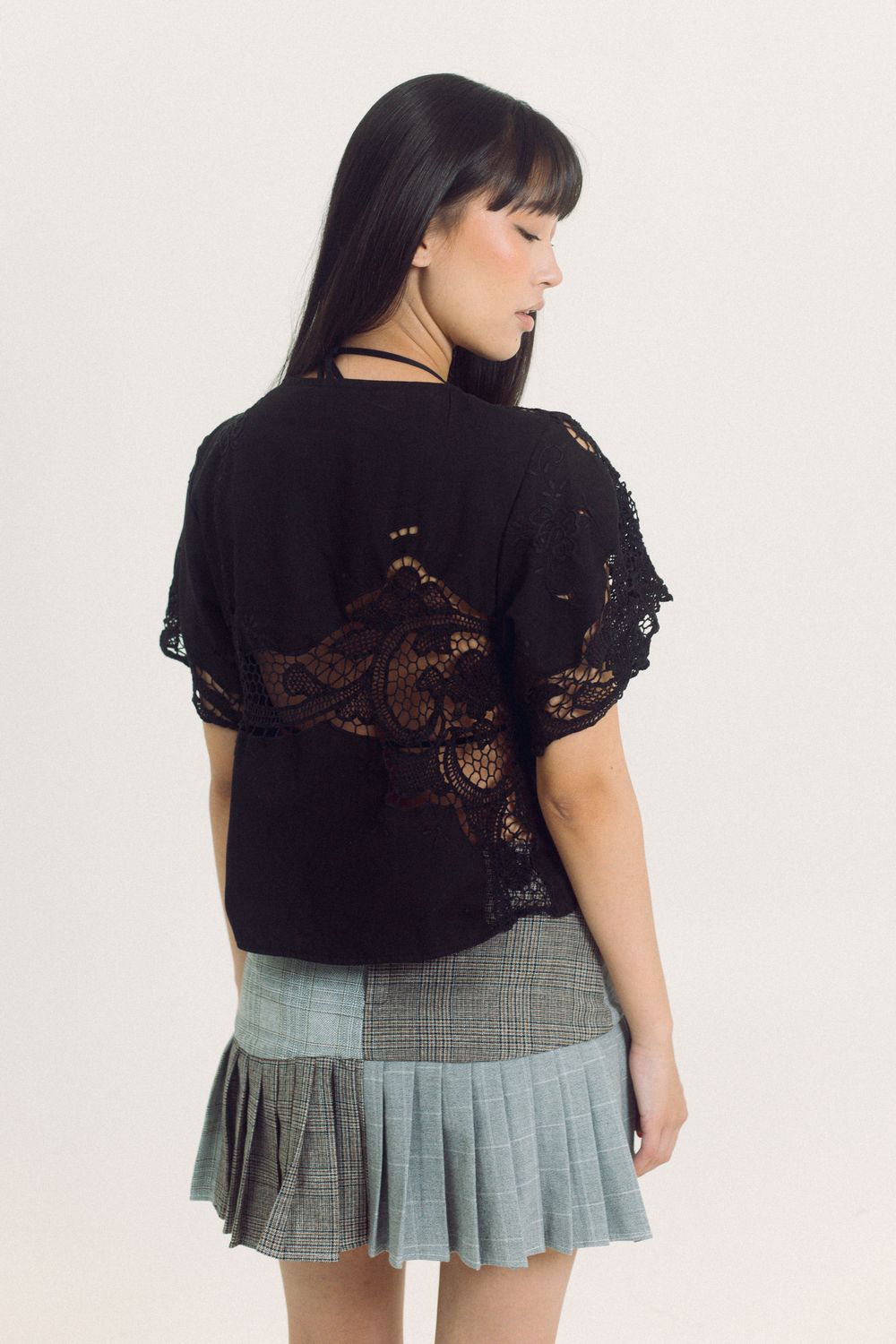 The Plaid Pleated Mini Skirt